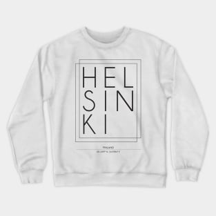 Helsinki City typography 2 Crewneck Sweatshirt